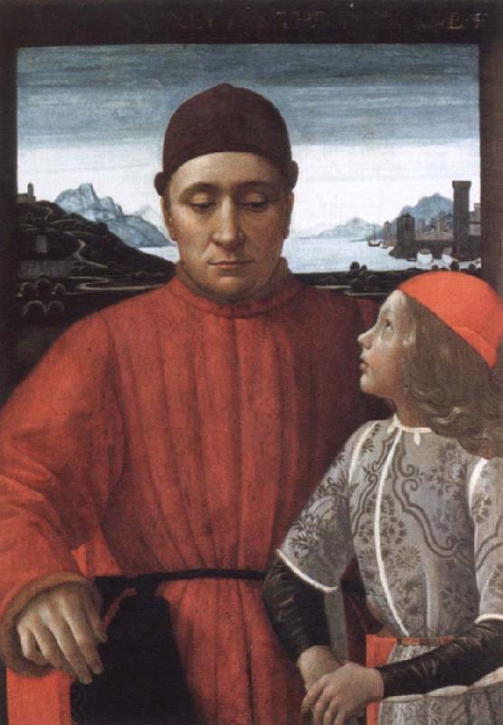 Domenico Ghirlandaio francesco sassetti and his son teodoro China oil painting art